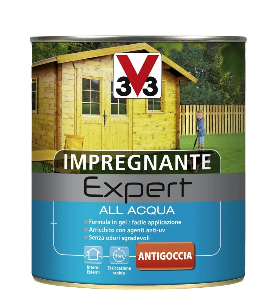 Expert - impregnante all'acqua, colore castagno chiaro - 0,75 litri
